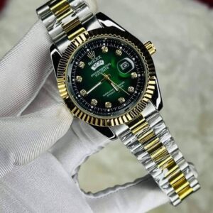 Gold Quartz Watch For Men(Rolex datejust)
