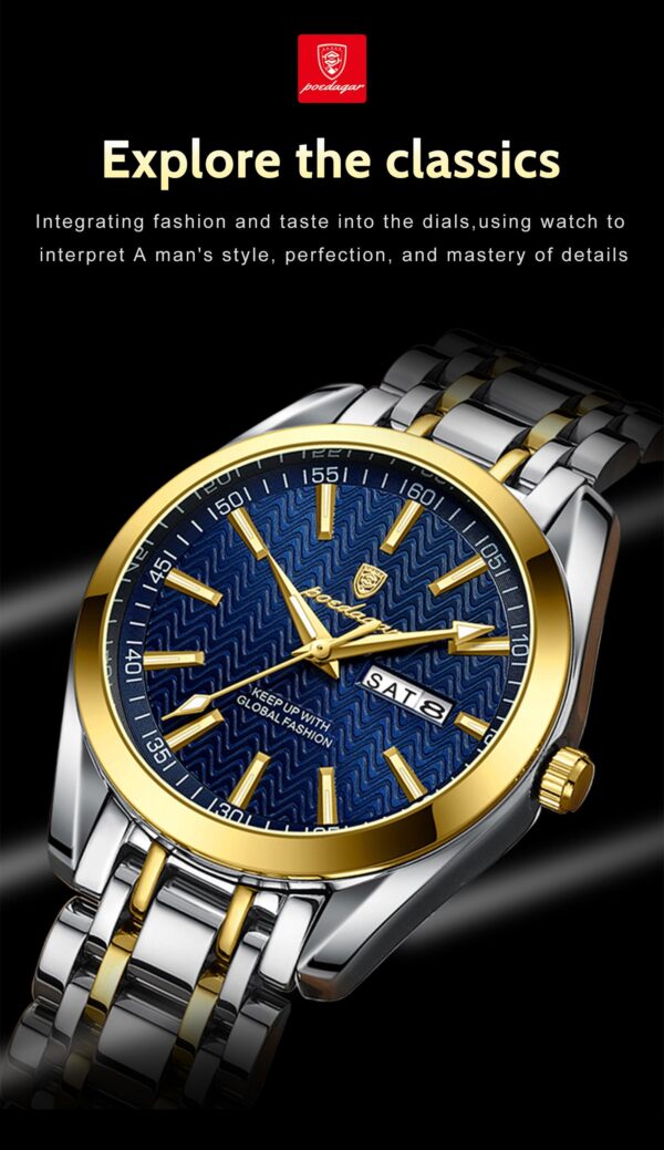 Stylish Men Watch(POEDAGAR 962) - Image 8