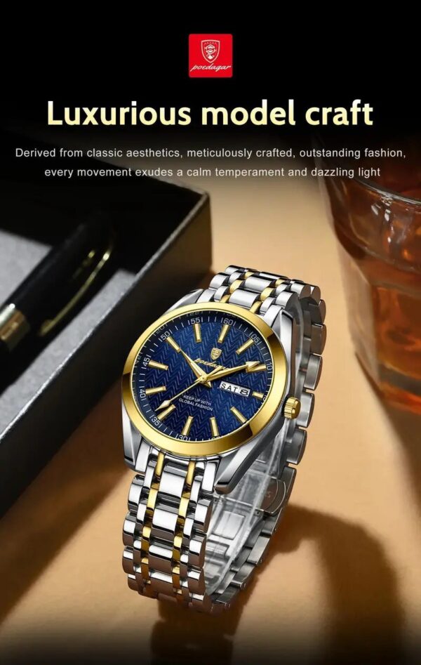 Stylish Men Watch(POEDAGAR 962) - Image 5
