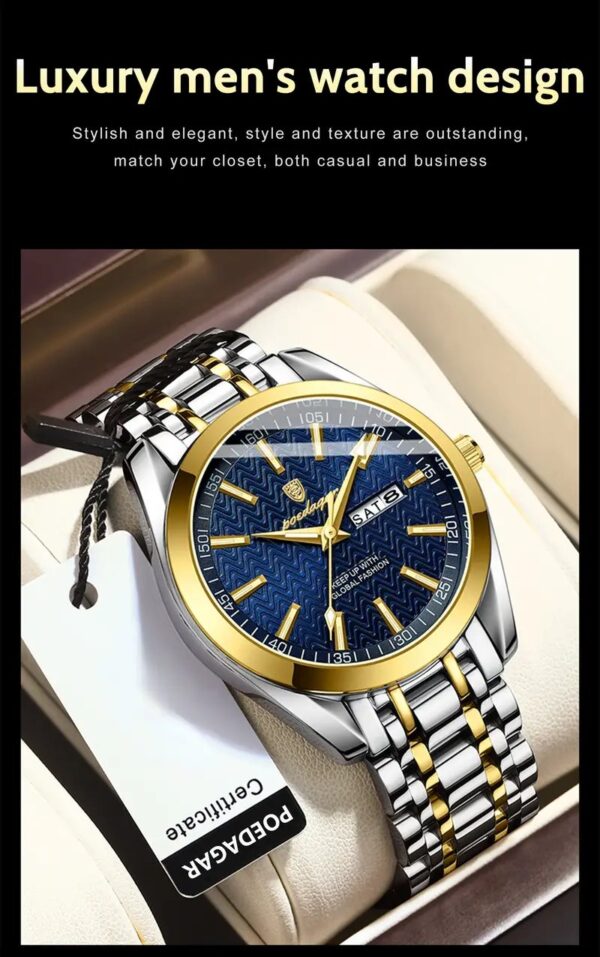Stylish Men Watch(POEDAGAR 962) - Image 7