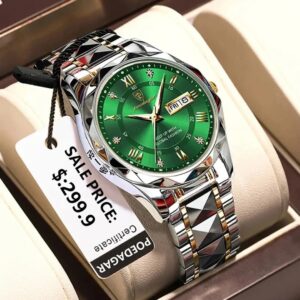 POEDAGAR 615 Diamond Cut Watch For Men